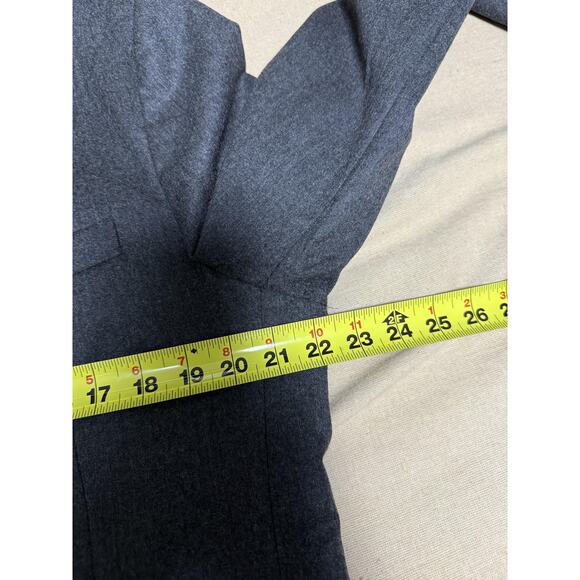 Prada Blazer Mens 54R Gray Wool Two Button Notch Lapel Made in Italy A38824 - Picture 12 of 16